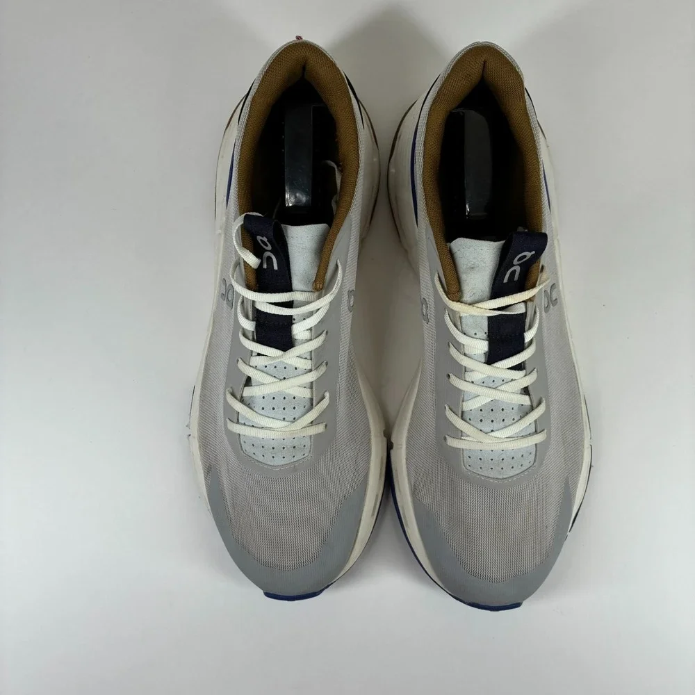 On Cloudnova Form 2 Men's US 12 Silver Heather Gray Mesh Walking Shoes Sneakers